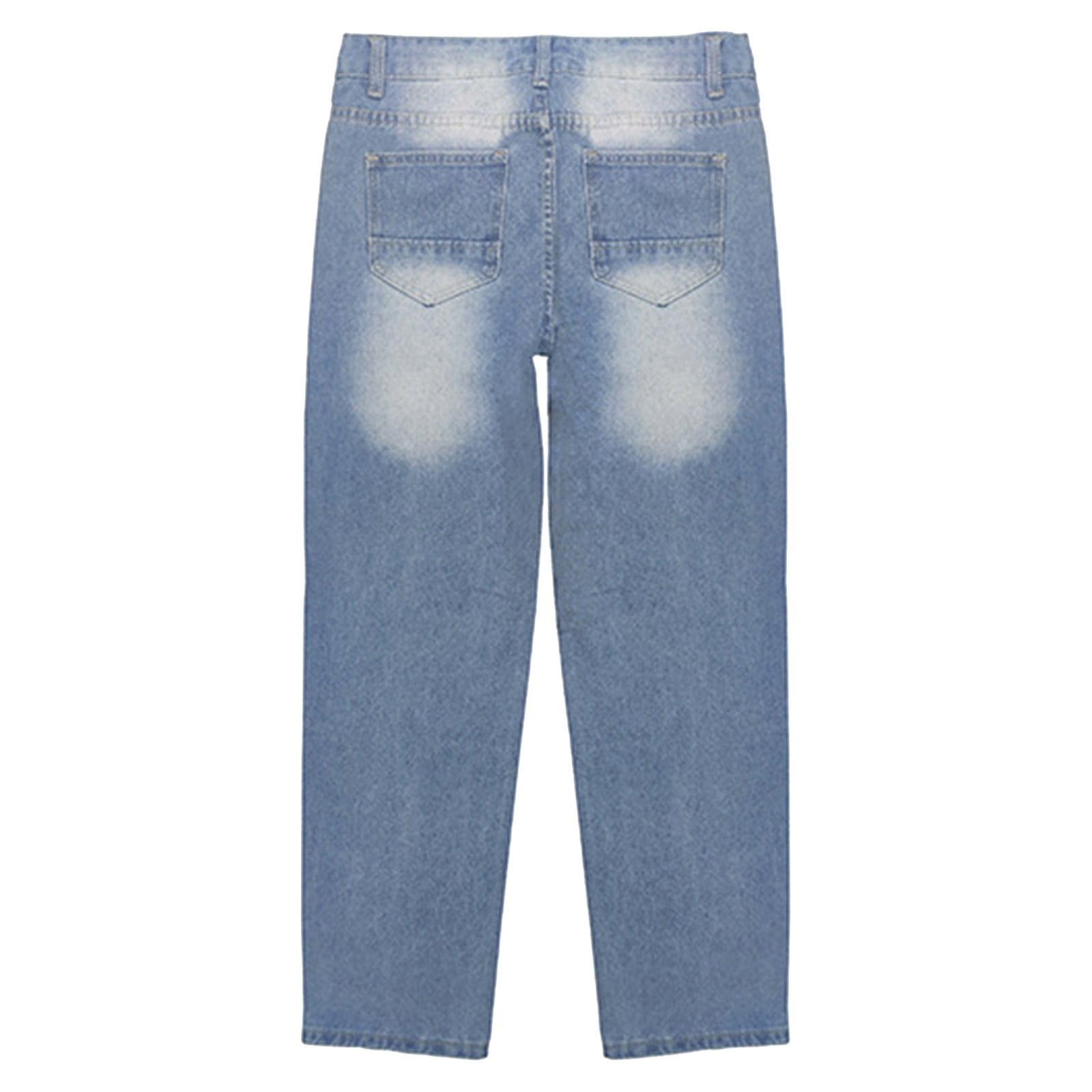 Gubotare Jeans Women Women's Jeans Elastic Waist Ripped Flared Jeans Skinny Destroyed Ripped