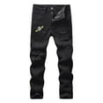 thumbnail image 1 of Gubotare Jeans for Kids Baggy Boy's Skinny Fit Stretch Fashion Kids Jeans Pants Size 7-8 (Black,7-8 Years), 1 of 5