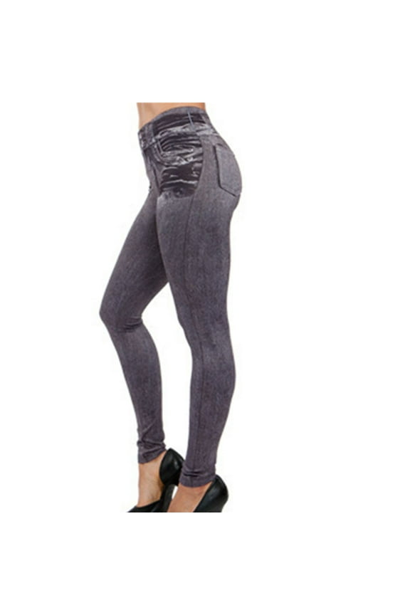 Jeans for Women Stretchy Women's Stretch Pull-On Bootcut Jeans (Grey,4XL)
