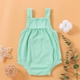 thumbnail image 1 of Gubotare Jumpsuit For Baby Girl Baby Girl Fall Winter Outfit Long Sleeve Romper Girl Power Onesie Rainbow Floral Bodysuit One-Piece Jumpsuit,Mint Green 12-18 Months, 1 of 5
