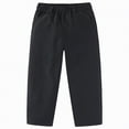 thumbnail image 1 of Gubotare Khaki Pants for Boys Uniform Boys' Elastic Waist Chino Pants - Stretch Pull-On Twill Uniform Pants for Kids & Youth Size 15-16 (Black,15-16 Years), 1 of 5