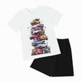 thumbnail image 1 of Gubotare Kid Pajamas Boys Toddler Boys Clothes Kids Cotton Clothes Fun Cool Summer Short Wear Size 9-10 (Orange,9-10 Years), 1 of 4