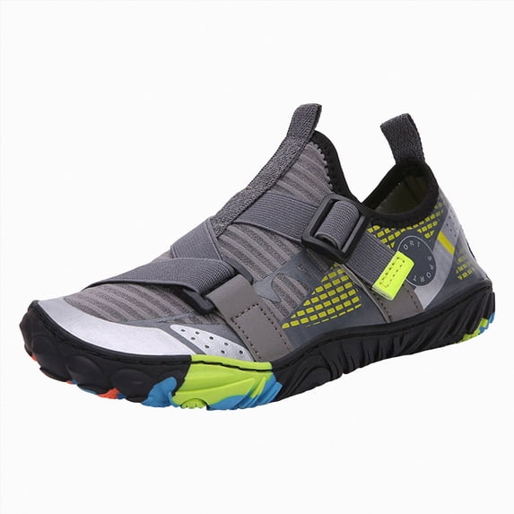 Gubotare Kid Swim Shoes Kids Water Shoes Girls Boys Quick Dry Aqua Socks for Beach Swim Outdoor Sports Size 3.5 (Grey,Big Kids 3.5)