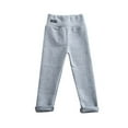 thumbnail image 1 of Gubotare Kid Uniform Pants Girls Girls School Uniform Pants: Adjustable Waist Cotton Stretch Flat Front Kids Slacks (Light Gray,11), 1 of 2