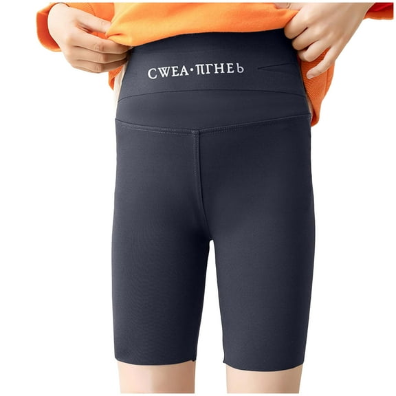 Gubotare Kids Biker Shorts Girls Bike Shorts Summer Shorts for Girls Toddler Dance Short Kids Biker Shorts 3-16 Years (Grey, Size 9-12 Years)