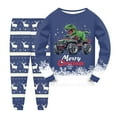 thumbnail image 1 of Gubotare Kids Christmas Pajamas Pullover Pajama Shirt & Pajama Pants Sleep Set Toddler to Little Kid 4T 5T (Navy,4-5 Years), 1 of 4