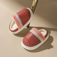 thumbnail image 1 of Gubotare Kids House Slippers Slippers for Kids House Slippers Soft Plush Warm Slipper Outdoor Indoor Winter Warm Girls Boys Slipper (Red,7), 1 of 3