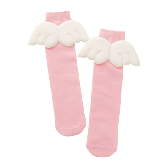 Gubotare Kids Knee High Socks Girls Knee High Socks School Uniform Sock Long Socks for Girls Boys Seamless Dress Sock Size 5-15 (Pink,5-15 Years)