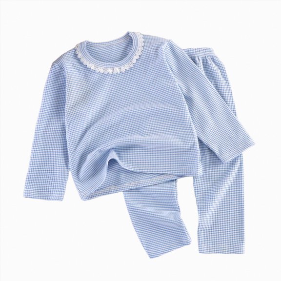 Gubotare Kids Pajamas 2-Piece Pajamas Sleepwear PJs for Baby, Toddler, Kids 3T 4T (Sky Blue,3-4 Years)