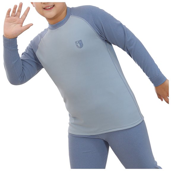 Gubotare Kids Pajamas Set of 2 Pajamas Set Long Sleeve 2 Piece Pjs Soft Comfy fit Lounge Sleepwear Size 13-14 (Light Blue,13-14 Years)