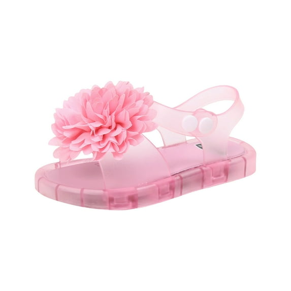 Gubotare Kids Sandals Girls Sandles Shoes Girls Sandals Jelly Mary Jane Dance Party Cosplay Shoes for Kids Toddler Toddler Slip On (Light Pink,Size 6)
