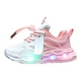 thumbnail image 1 of Gubotare Kids Shoes Baby Shoes Light On Led Shoes Casual Shoes Sport Shoes Soft Sole Sport Shoes Toddler Boy Sneakers Size 5.5 (Pink,Toddler 5.5), 1 of 5