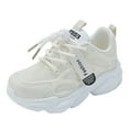 thumbnail image 1 of Gubotare Kids Sneakers Girls Toddler Sneakers for Girls Sneakers Baby Shoes Size 12 (White,Little Kids 12), 1 of 5