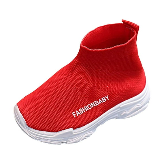 Gubotare Kids Sneakers Kids Shoes Youth Boys Shoe Lightweight Breathable Non Slip Size 7.5 (Red,Toddler 7.5)
