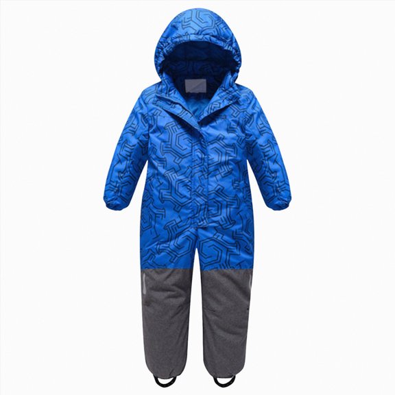 Gubotare Kids Snow Suit Boys Snow Suit for Kids Boys Girls Snowsuit Winter Windproof Outdoor One Piece Overalls Snowboarding Ski Suits Size 6-7 (Light Blue,6-7 Years)