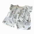 thumbnail image 1 of Gubotare Kids Summer Pajamas Girls Pajamas Short Sleeve Pjs Toddler Summer Sleepwear Sets 2T 3T (Blue,2-3 Years), 1 of 7
