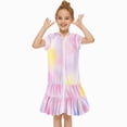 thumbnail image 1 of Gubotare Kids Swim Cover Up Little Girls Swim Cover Up Kids Swimsuit Coverup Hooded Beach Terry Cloth Ruffle Bathing Suit Zip Up Short Sleeve 2T 3T (Pink,2-3 Years), 1 of 9