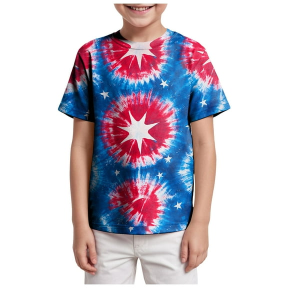 Gubotare Kids T Shirts for Boys Boys Girls Graphic Printed T-Shirts,Kids Cool Crewneck Short Sleeve Tops Tee Shirt Tshirt for Teens Sizes 12-13T (Sky Blue,12-13 Years)