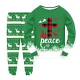thumbnail image 1 of Gubotare Kids Toddler 2pcs Christmas Pajamas Sets 2-Piece Cozy Pajamas For Little/Big Boys Long Sleeves Soft Pjs Set Kid Size 8-9 (Green,8-9 Years), 1 of 4