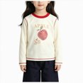thumbnail image 1 of Gubotare Kids Toddler Girls Long Sleeve T-Shirts Graphic Tees 7T 8T (White,7-8 Years), 1 of 6