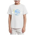 thumbnail image 1 of Gubotare Kids Tshirts Boys Boys Girls Graphic Printed T-Shirt Kids Summer Cool Crewneck Short Sleeve Tees Sizes 2-3T (White,2-3 Years), 1 of 4