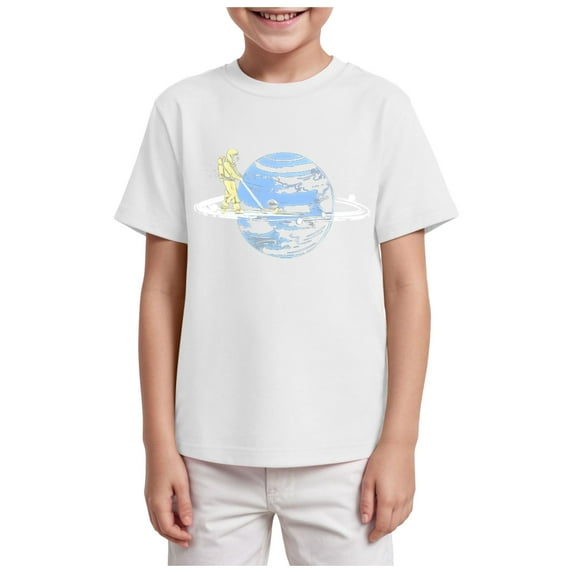 Gubotare Kids Tshirts Boys Boys Girls Graphic Printed T-Shirt Kids Summer Cool Crewneck Short Sleeve Tees Sizes 2-3T (White,2-3 Years)