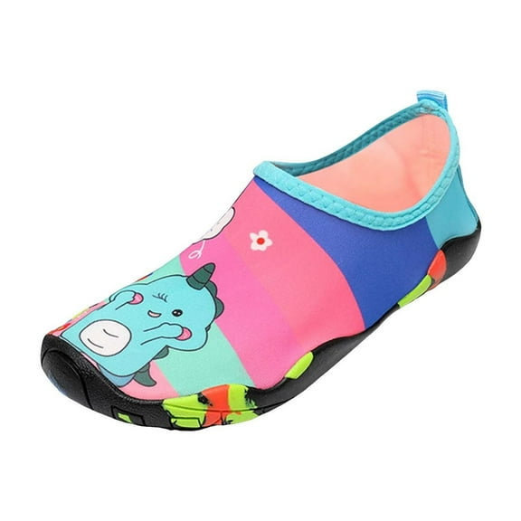 Gubotare Kids Water Shoes Boys Kids Water Shoes Girls Boys Quick Dry Aqua Socks Barefoot Non Slip Beach Swim Surf Shoes Size 12 (Hot Pink,Little Kids 12)