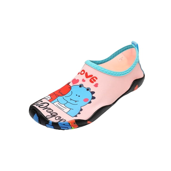 Gubotare Kids Water Shoes Girls Kids Water Shoes Non-Slip Beach Shoes Outdoor Breathable Swim Shoes Quick Dry Lightweight Pool Aqua Shoes Boys Girls(Little Kid/Big Kid) Size 2 (Light Pink,Big Kids 2)