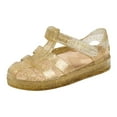 thumbnail image 1 of Gubotare Kids Waterproof Sandals Girl’s Princess Shoes Jelly Sandals Toddler Cosplay Dancing Show Mary Janes(Toddler/Little Kid) Size 11.5 (Gold,Little Kids 11.5), 1 of 5