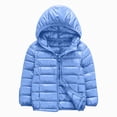 thumbnail image 1 of Gubotare Kids Winter Coat Toddler Girls Puffer Jacket Baby Warm Coats Boys Packable Outerwear for School And Outdoor Activities (Light Blue, 5-6 Years), 1 of 4