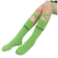 thumbnail image 1 of Gubotare Knee High Socks for Girls Uniforms Kids Soccer Socks Toddler Soccer Socks Girls Boys Soccer Socks Toddler Knee High Socks Size 3-12 (Green,3-12 years), 1 of 6