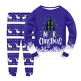 thumbnail image 1 of Gubotare Little Girl Christmas Pajamas 2 Pieces Boys Pajamas Little Boys Long Sleeve Pjs Kids Sleepwear Sets Size 8-9 (Blue,8-9 Years), 1 of 4