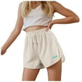 thumbnail image 1 of Gubotare Little Girl Shorts Girls Summer Casual Shorts Stretch Mid to High Rise Waist Shorts (White,Size 2-3 Years), 1 of 5