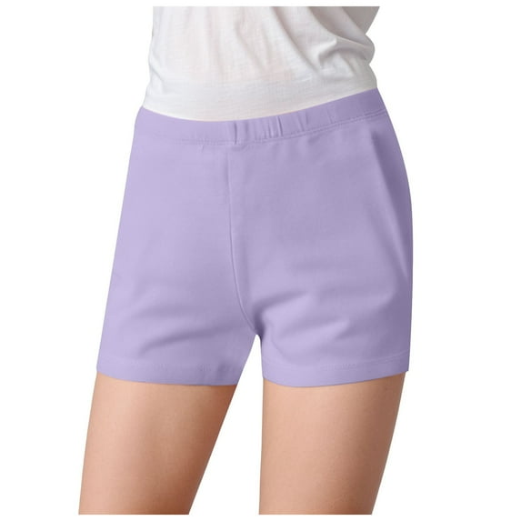 Gubotare Little Girls Athletic Shorts Girls Running Athletic Shorts,Kids Baby Workout and Fashion Summer Beach Sports Size 3-4 (Light Purple,3-4 Years)