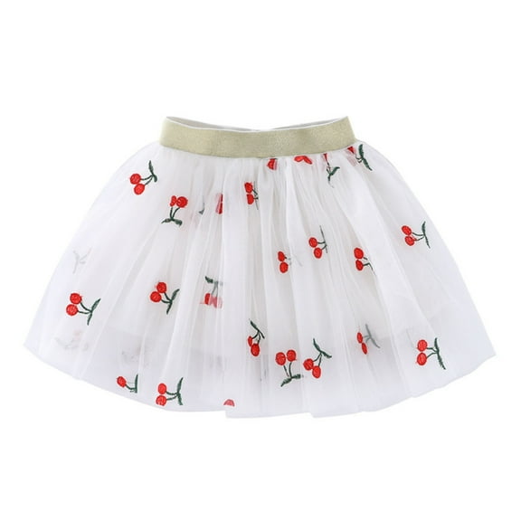 Gubotare Little Girls Tutu Skirt Tulle Fluffy Ballet Tutu Skirt for Baby/Toddler/Little Girls Dress12 24 Months (White,12-24 Months)