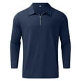 thumbnail image 1 of Gubotare Long Sleeve Polo Shirts For Men Big And Tall Men’s Polo Shirst Short Sleeve Casual Slim Fit Fashion Summer Top,Navy 3XL, 1 of 4