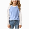 thumbnail image 1 of Gubotare Long Sleeve Shirt Girls and Toddlers' Long-Sleeve T-Shirts Soft Kids T Shirts Toddler Cotton Size 15-16 (Sky Blue,15-16 Years), 1 of 5