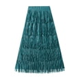 thumbnail image 1 of Gubotare Long Tulle Skirt for Women Trendy High Waisted A Line Fluffy Fairy Mesh Layered Ruffle Skirt (Sky Blue,A), 1 of 3