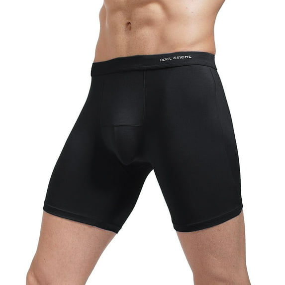 Gubotare Men Panties Men's Underwear Boxer Briefs, Moisture-Wicking Men's Mesh Underwear (Black,4XL)