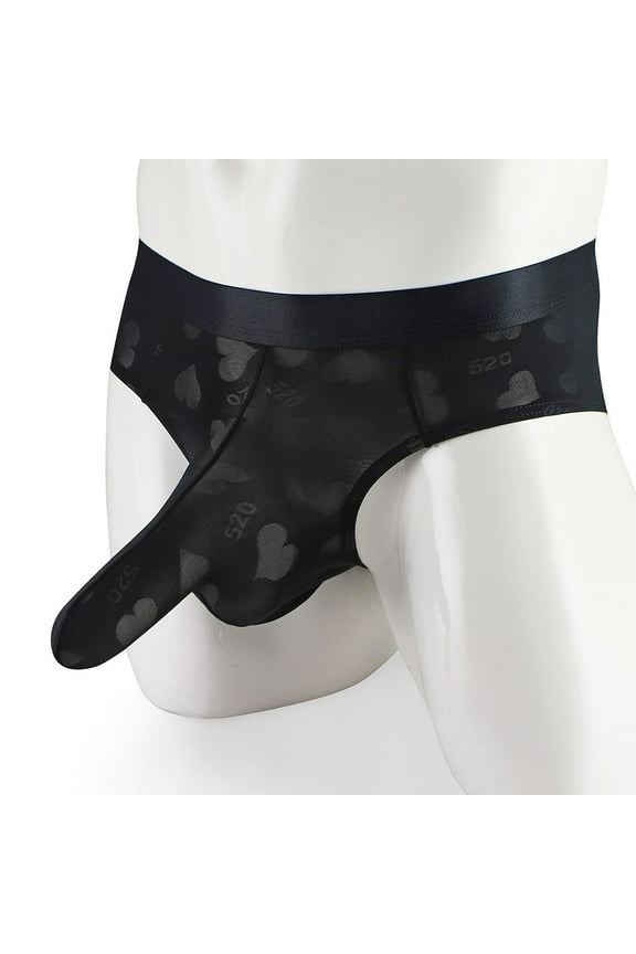 Men'S Bikini Underwear Men's Breathable Modal Microfiber Trunks Underwear Covered Band Multipack,Black M