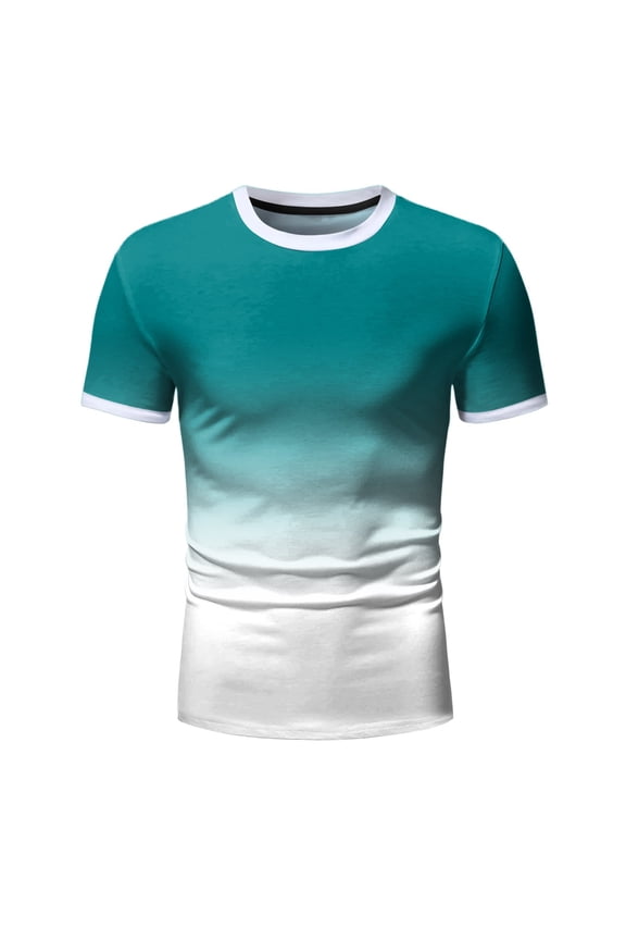 Men'S T-Shirts Men's T-Shirt, Classic Cotton Tee, Crewneck Tee, Men's Mid-Weight T-Shirt,Mint Green M