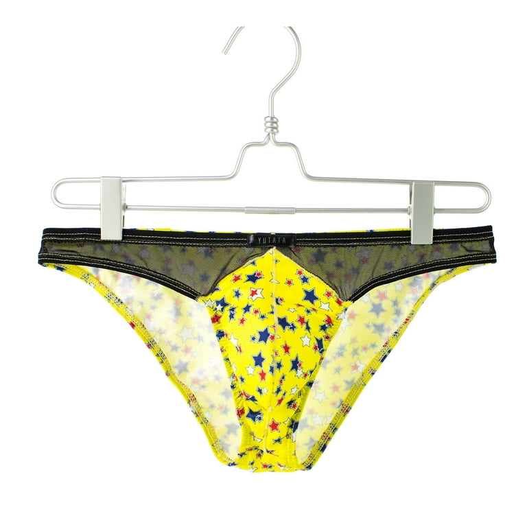 Gubotare Long Underwear Mens Men's Brief Underwear - Underwear Comfort for  Men,Yellow L 