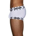 thumbnail image 1 of Gubotare Men Underwear Mens Bikini Underwear - Enhancing Pouch â 1 Pack Mesh Grey String Bikini Sports Briefs,White XXL, 1 of 4