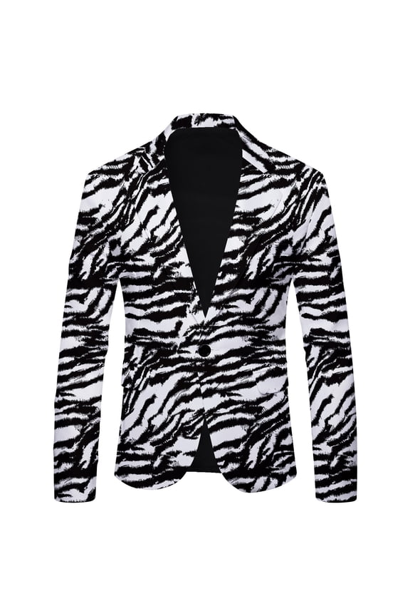 Men's Casual Suit Blazer Jackets Lightweight Sports Coats One Button (Grey,XL)