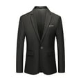 thumbnail image 1 of Gubotare Men's Suit Jacket One Button Slim Fit Sport Coat Business Daily Blazer (Green,XL), 1 of 3