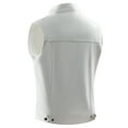 thumbnail image 1 of Gubotare Men's Vest Outerwear Pocket Button Stand Up Collar Lunch Break Leather Leather Vest Vest Coat Jacket (White, XXL), 1 of 4