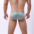 thumbnail image 1 of Gubotare Mens Boxer Briefs Men's Openwork Mesh Breathable Underwear Lingerie Bodysuit Briefs,Mint Green XL, 1 of 5