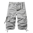 thumbnail image 1 of Gubotare Mens Cargo Shorts Cotton Relaxed Fit Camouflage Camo Cargo Short (Silver,XXL), 1 of 2