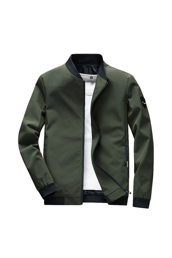 Mens Jackets Lightweight Men's Slim Fit Lightweight Sportswear Jacket Casual Bomber Jacket (AG,XXXXXXL)