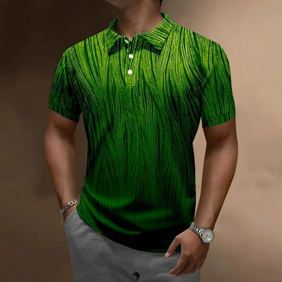 Gubotare Mens Polo Shirt Mens Golf Shirt Moisture Wicking Quick-Dry Short Sleeve Casual Polo Shirts for Men (Green,M)